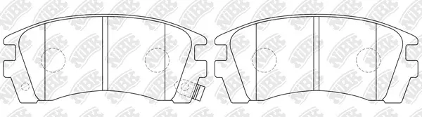 Brake Pad Set, disc brake (PN2225)