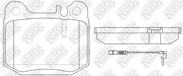 Brake Pad Set, disc brake (PN0203W)