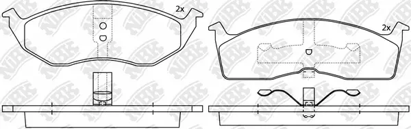 Brake Pad Set, disc brake (PN0110)