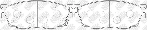 Brake Pad Set, disc brake (PN5418)