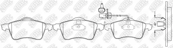 Brake Pad Set, disc brake (PN0108W)