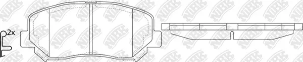 High Performance Brake Pad Set