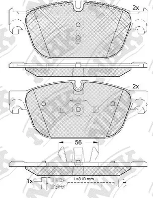Brake Pad Set, disc brake (PN42001)