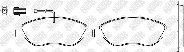 Brake Pad Set, disc brake (PN0209W)