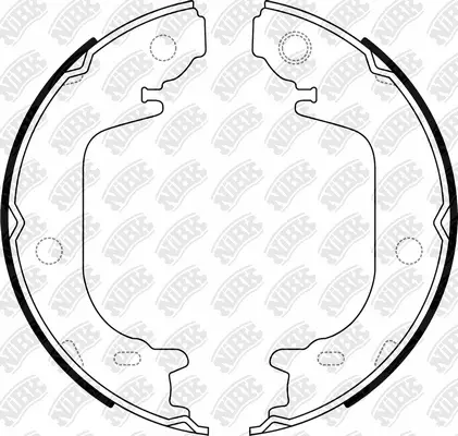 Brake Shoe Set, parking brake (FN0712)