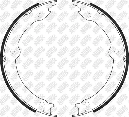 Brake Shoe Set, parking brake (FN0647)