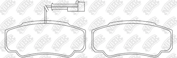 Brake Pad Set, disc brake (PN0331W)