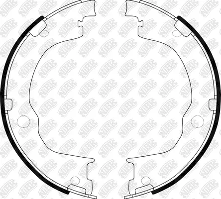 Brake Shoe Set, parking brake (FN0667)