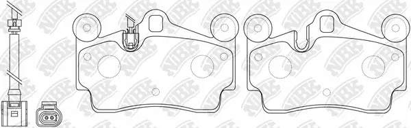 Brake Pad Set, disc brake (PN0347W)