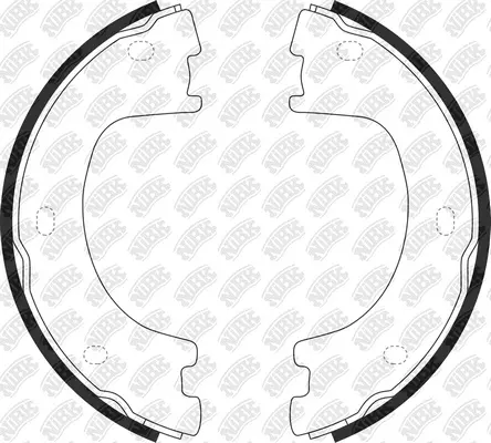 Brake Shoe Set, parking brake (FN0695)