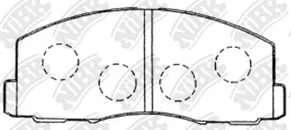 Brake Pad Set, disc brake (PN3158)