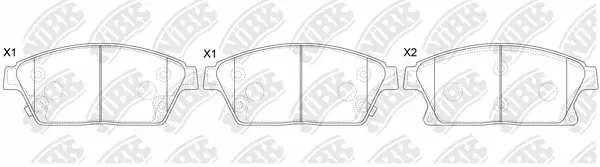 Brake Pad Set, disc brake (PN0757)