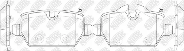 Brake Pad Set, disc brake (PN0549)