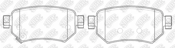 Brake Pad Set, disc brake (PN0673)