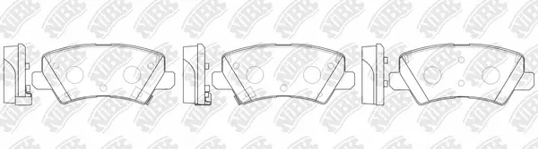 Brake Pad Set, disc brake (PN0768)