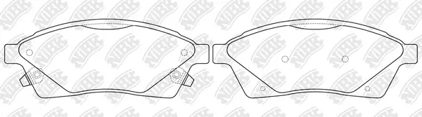 Brake Pad Set, disc brake (PN51006)