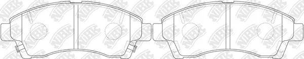Brake Pad Set, disc brake (PN5804)