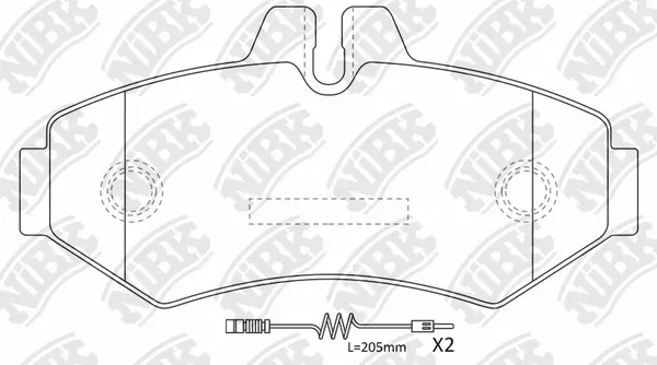Brake Pad Set, disc brake (PN0135W)