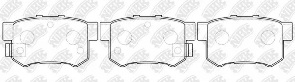 Brake Pad Set, disc brake (PN8398)