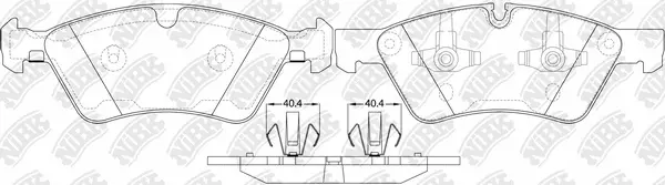 Brake Pad Set, disc brake (PN0500W)
