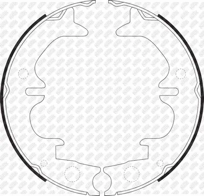 Brake Shoe Set, parking brake