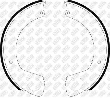 Brake Shoe Set, parking brake (FN6680)
