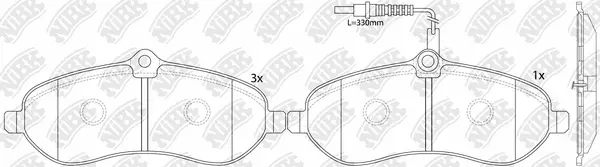Brake Pad Set, disc brake (PN0531W)
