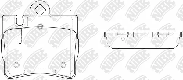 Brake Pad Set, disc brake (PN0200W)