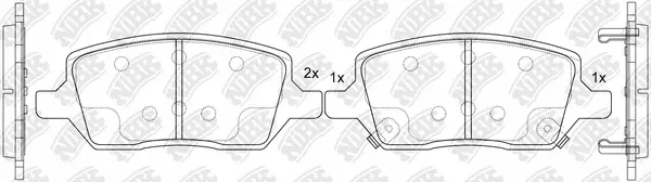 Brake Pad Set, disc brake (PN52001)