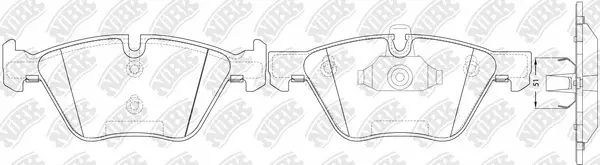 Brake Pad Set, disc brake (PN0513W)