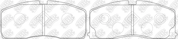 Brake Pad Set, disc brake (PN6186)