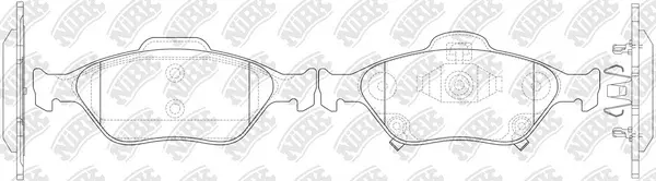 Brake Pad Set, disc brake (PN1839)
