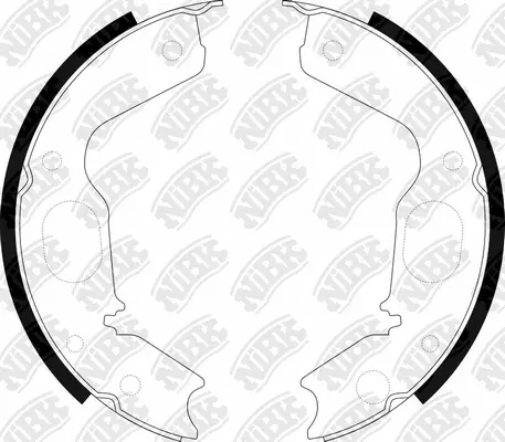 Brake Shoe Set, parking brake (FN0568)