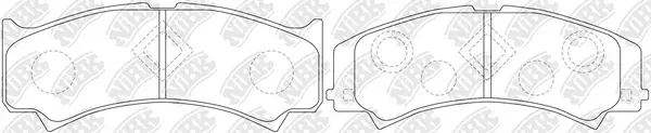 Brake Pad Set, disc brake (PN6187)
