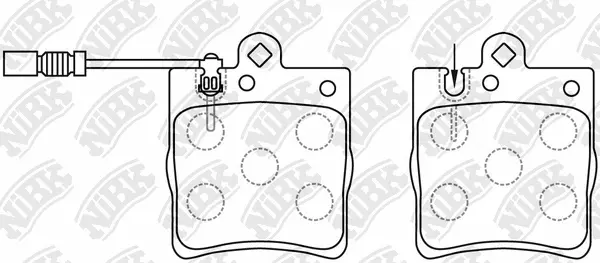 Brake Pad Set, disc brake (PN0126W)