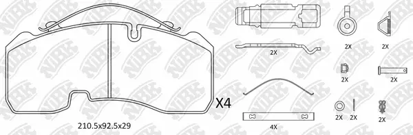 Brake Pad Set, disc brake (PN0916)