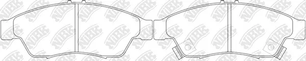 Brake Pad Set, disc brake (PN9804)
