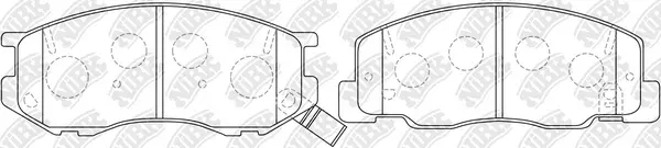 Brake Pad Set, disc brake (PN1404)