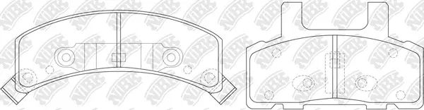 Brake Pad Set, disc brake (PN0308)
