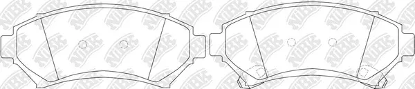 Brake Pad Set, disc brake (PN0174)