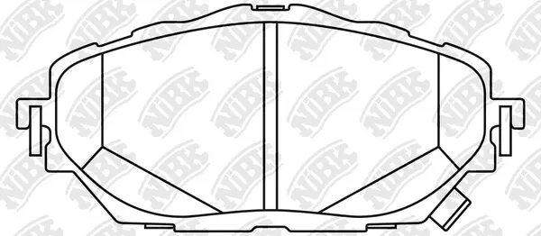 Brake Pad Set, disc brake (PN1858)