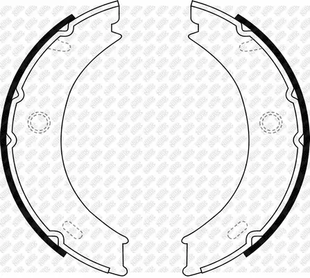 Brake Shoe Set, parking brake (FN0576)