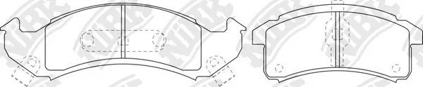 Brake Pad Set, disc brake (PN0317)