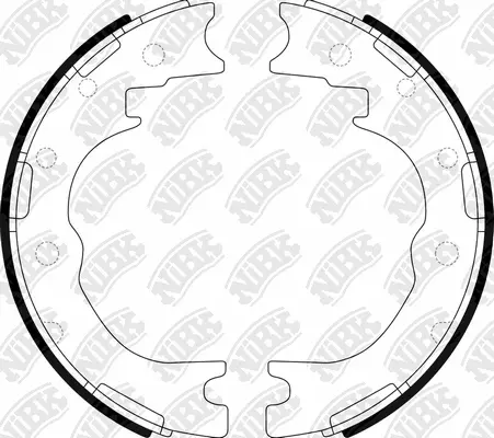 Brake Shoe Set, parking brake (FN0015)