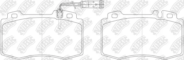 Brake Pad Set, disc brake (PN0196W)