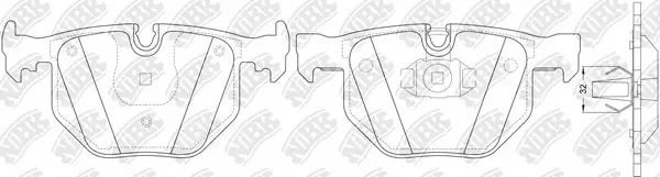 Brake Pad Set, disc brake (PN0228W)