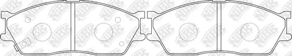 Brake Pad Set, disc brake (PN0445)