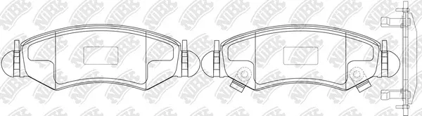 Brake Pad Set, disc brake (PN9807)