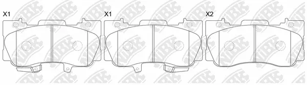 High Performance Brake Pad Set (PN0806S)