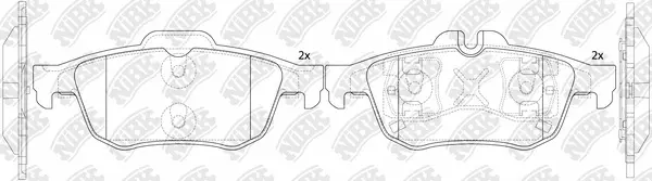 Brake Pad Set, disc brake (PN0521)